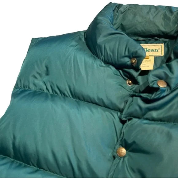 L.L. BEAN | Vintage Men’s Green Goose Down Packable Puffer - Sz Large Regular - Picture 10 of 12